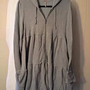 Free People Light Blue Knit Sweater